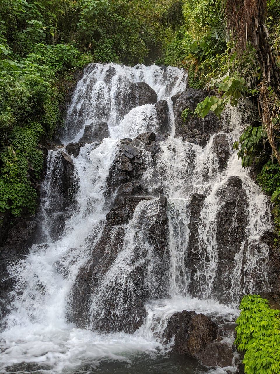 The top waterfall