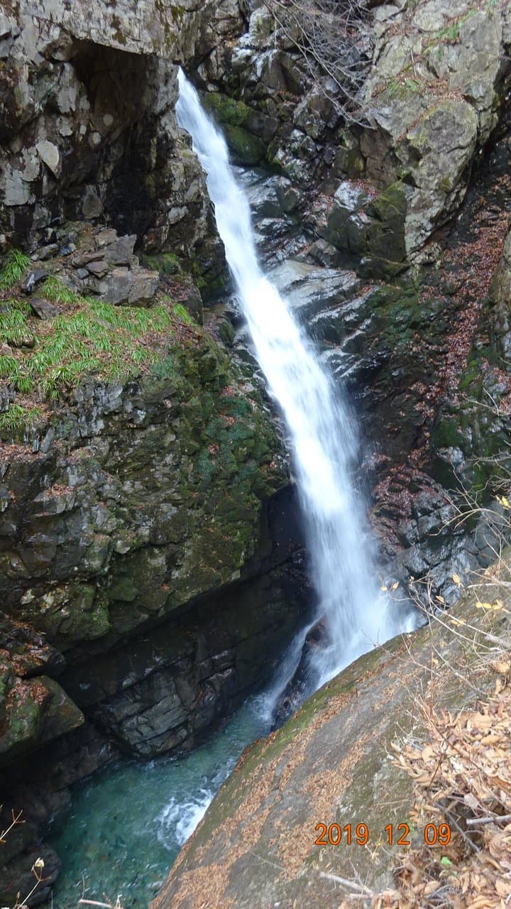 滝は期待するほどの規模ではないが
ここに行くまでの森林浴が良い