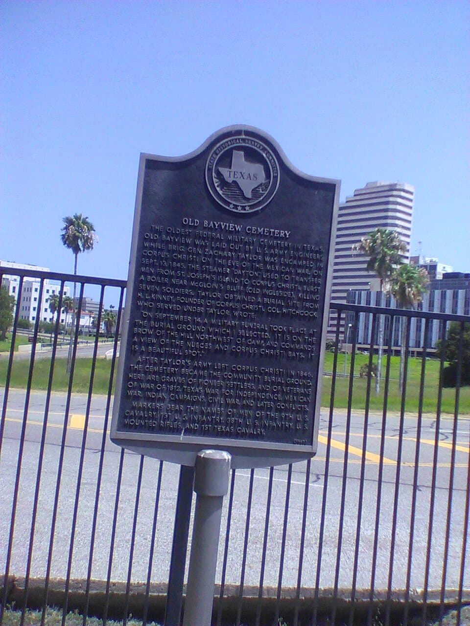 plaque describing the cemetary