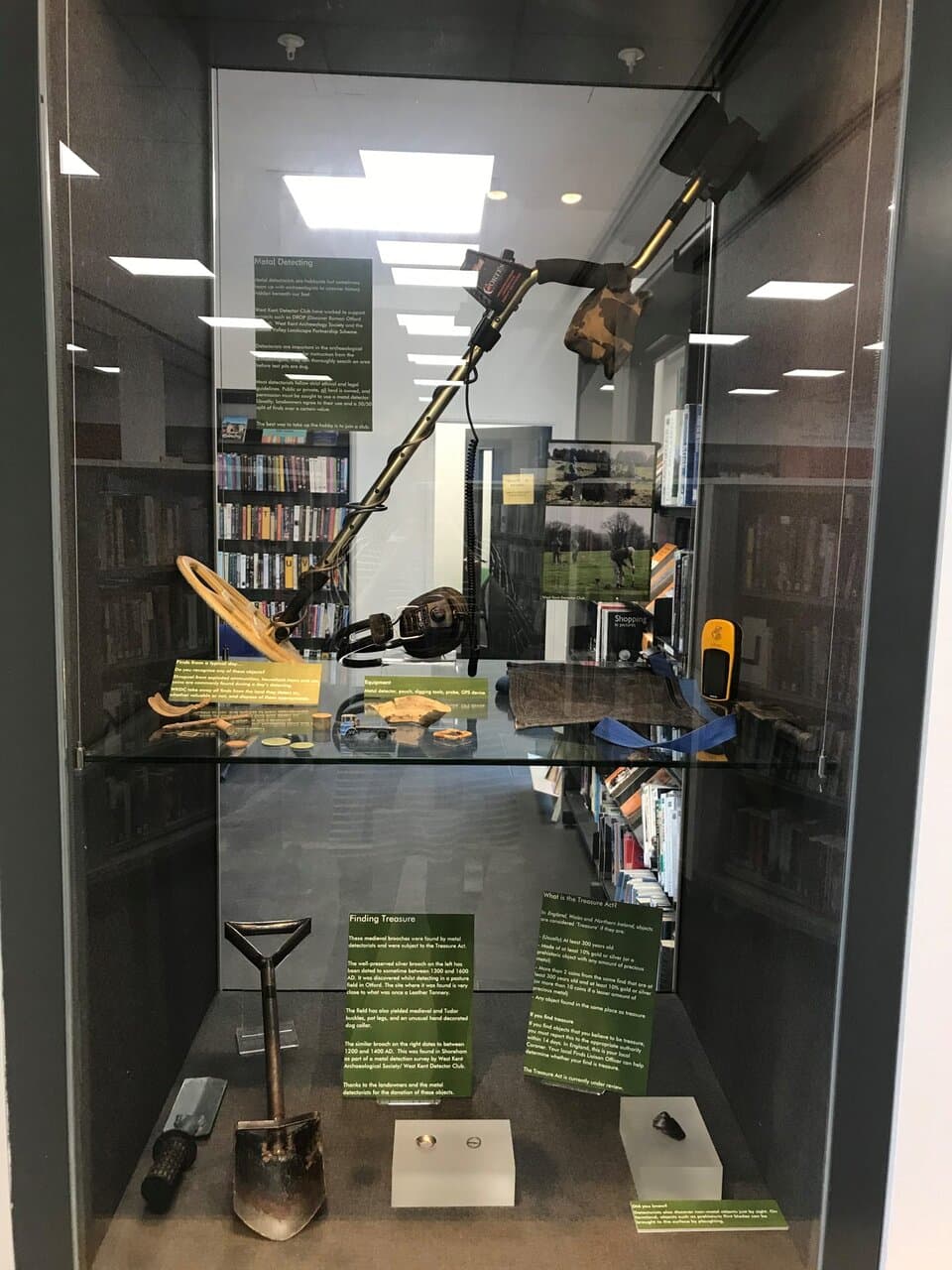 Metal detecting 'Treasure' display case
