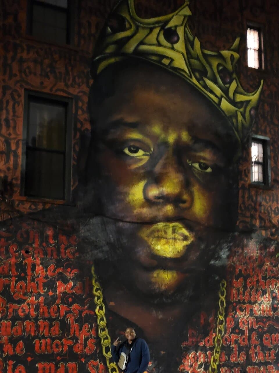 Correct address for the big Biggie mural 💙💙💙💙