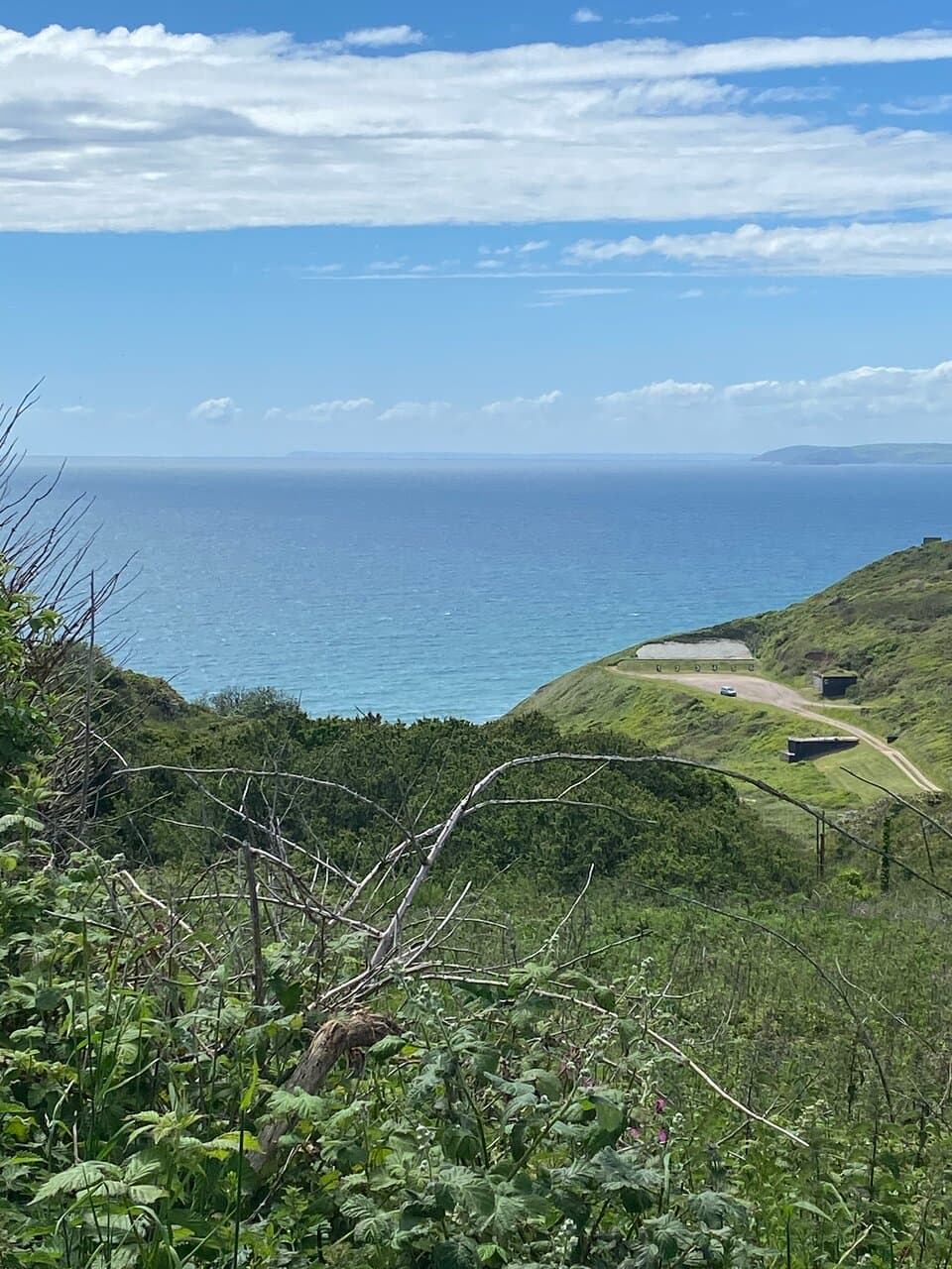 Tregantle Bay - quite a steep slope to the beach