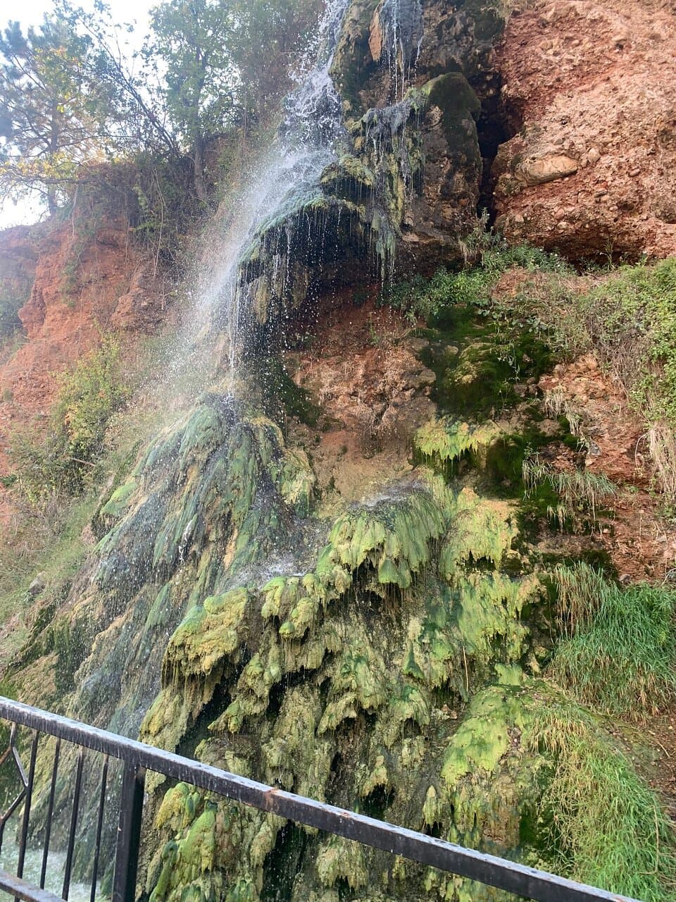 The waterfall