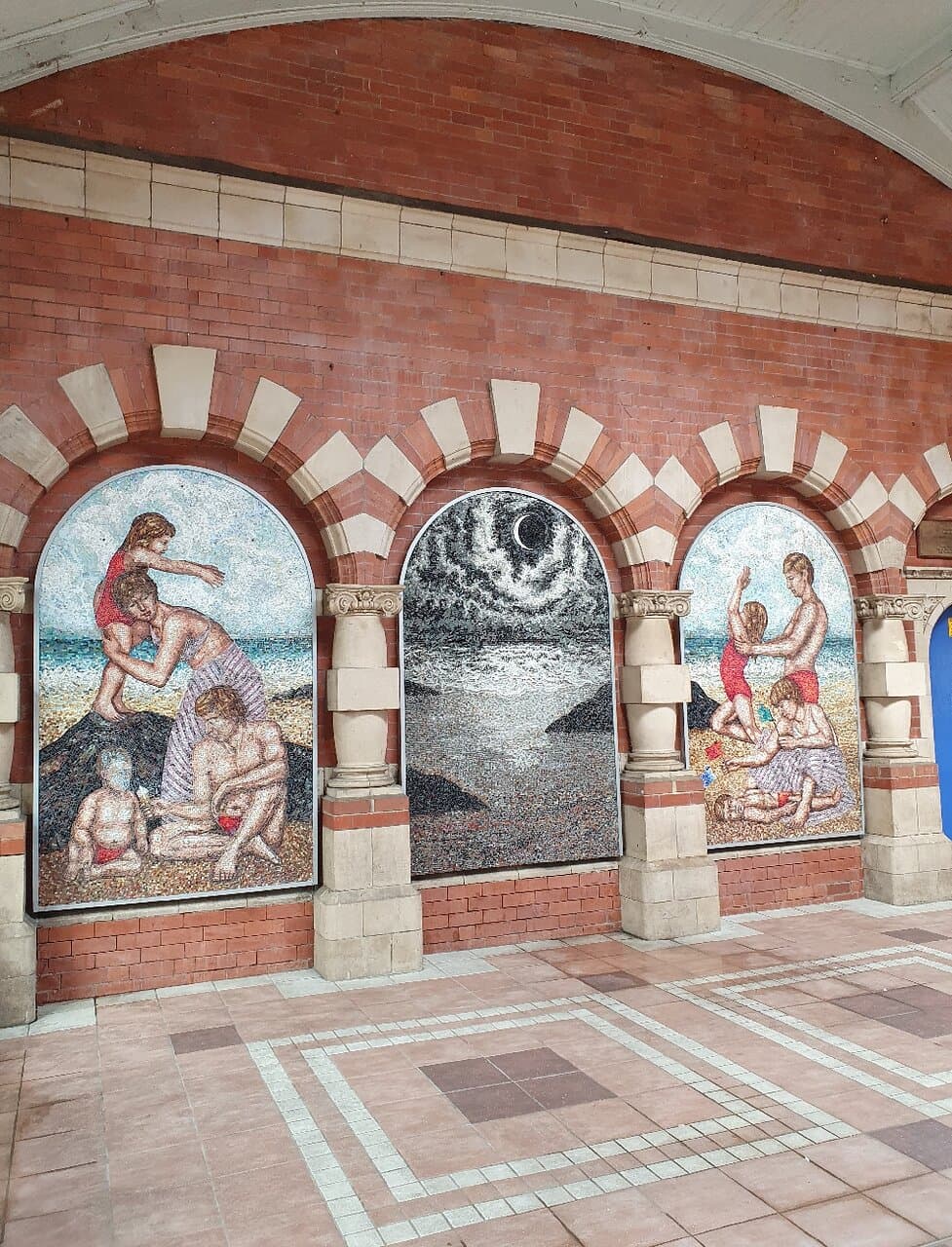 Mural inside the clock tower