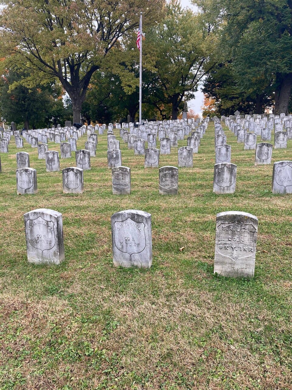 The Civil War burial area is a sobering and reflective place, very much worth seeing.