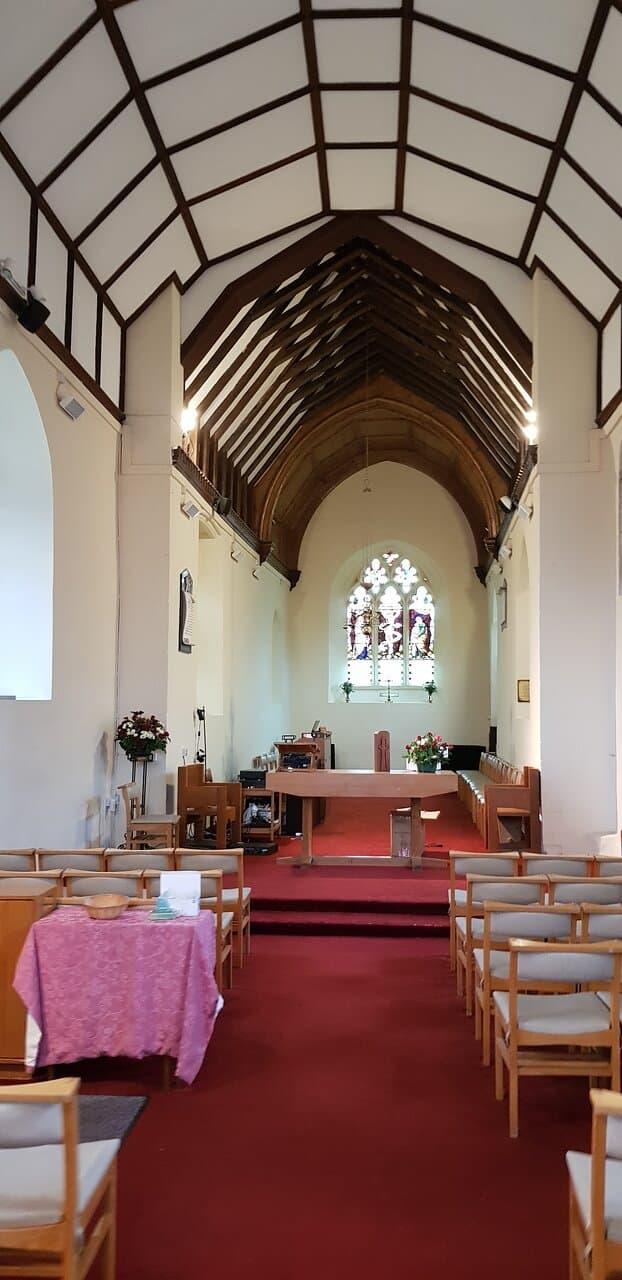 Norman nave and chancel re-ordered c.1970