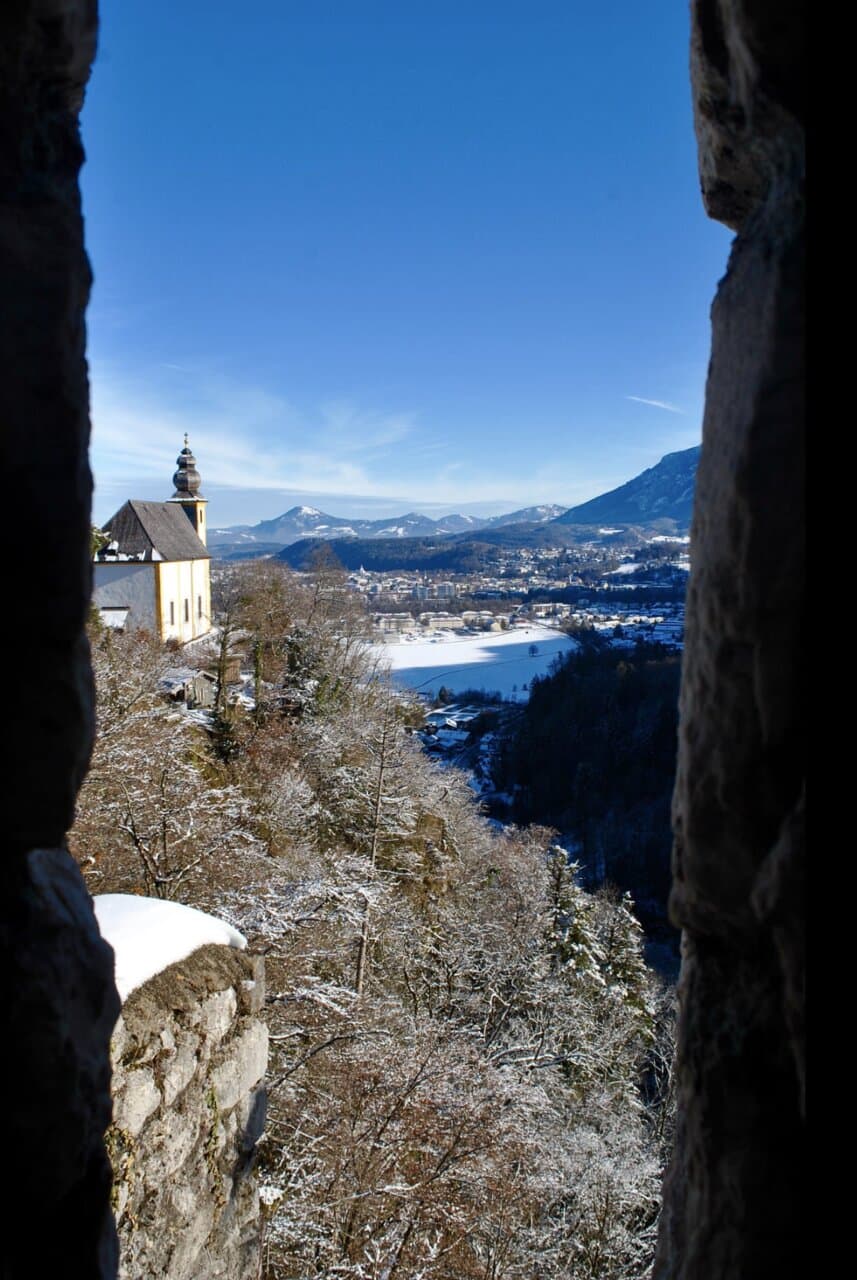The view looking back towards Bad Reichenhall
