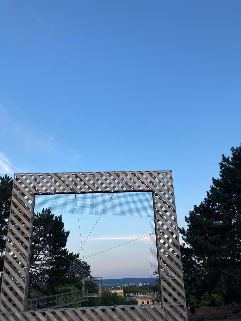 Rahmenbau (Landschaft im Dia) - documenta 6