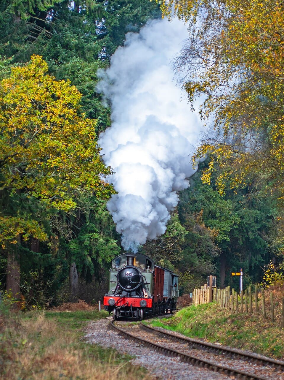 Demonstration freight heading south.