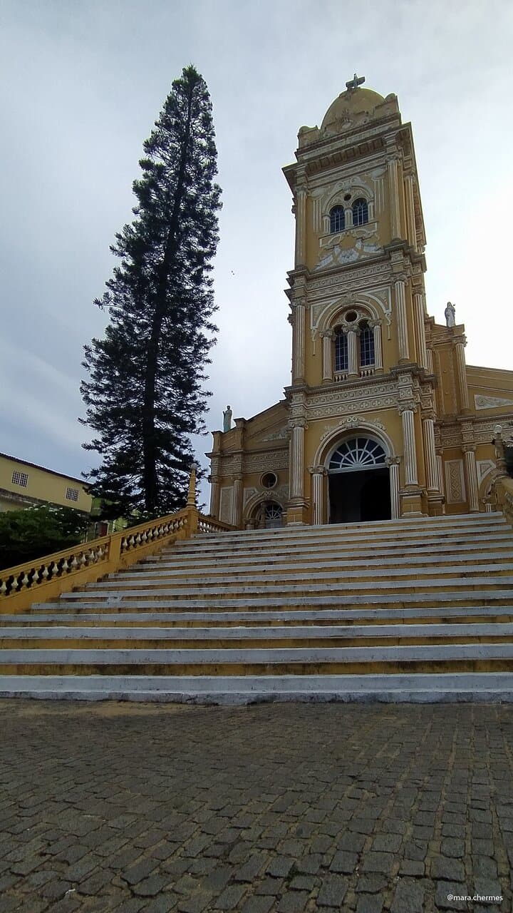 Vista frontal da atração.