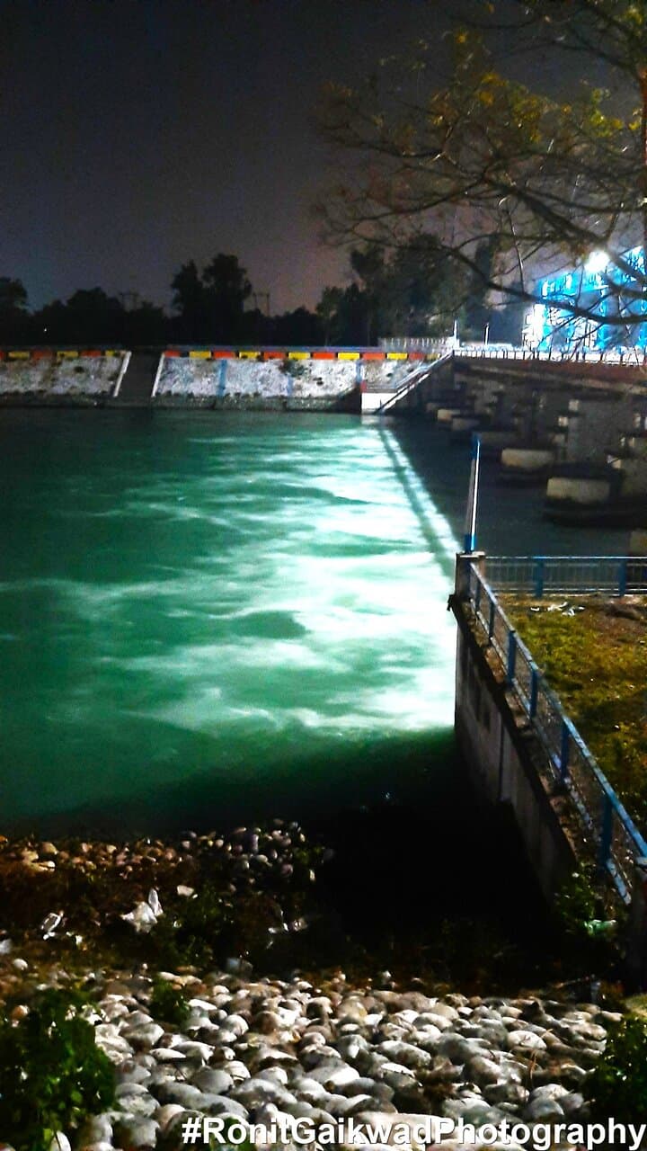 The outflow of water from the Dam
