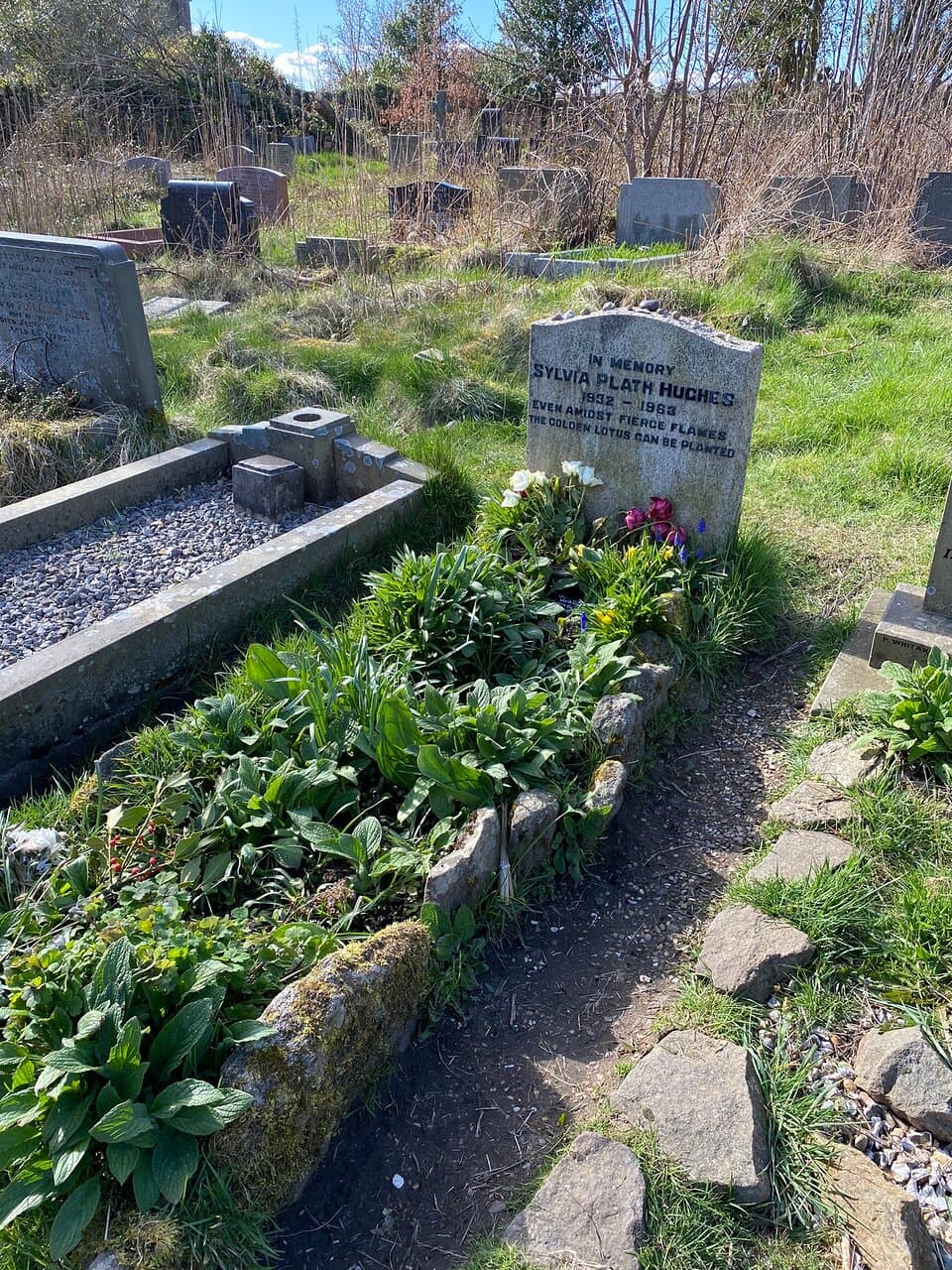 Sylvia Plath’s grave