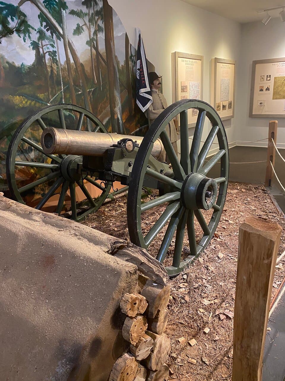 Pickett's Mill Battlefield: 12-pounder howitzer used in the battle