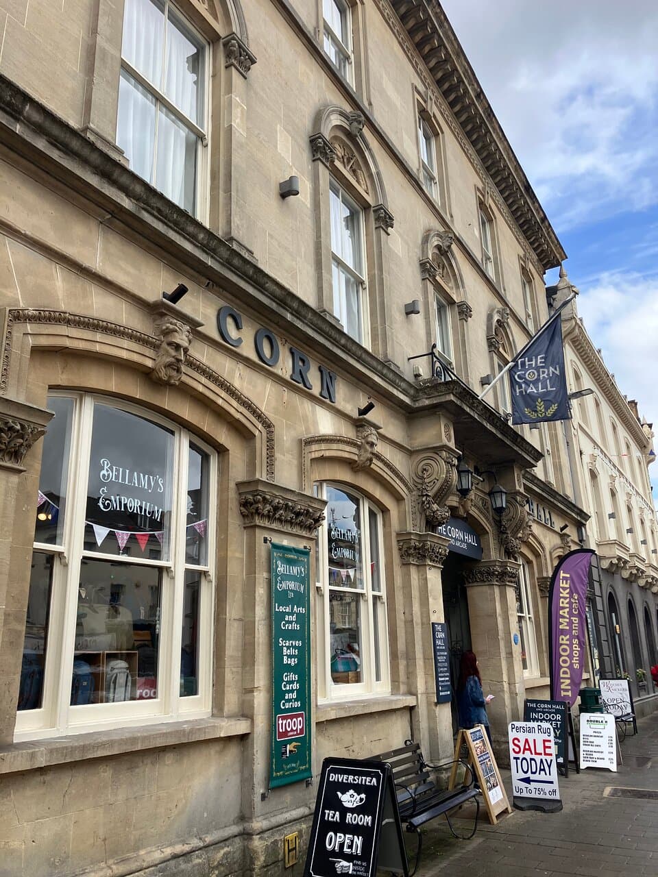2.  The Corn Hall & Arcade, Cirencester, Cotswolds (July 2023)