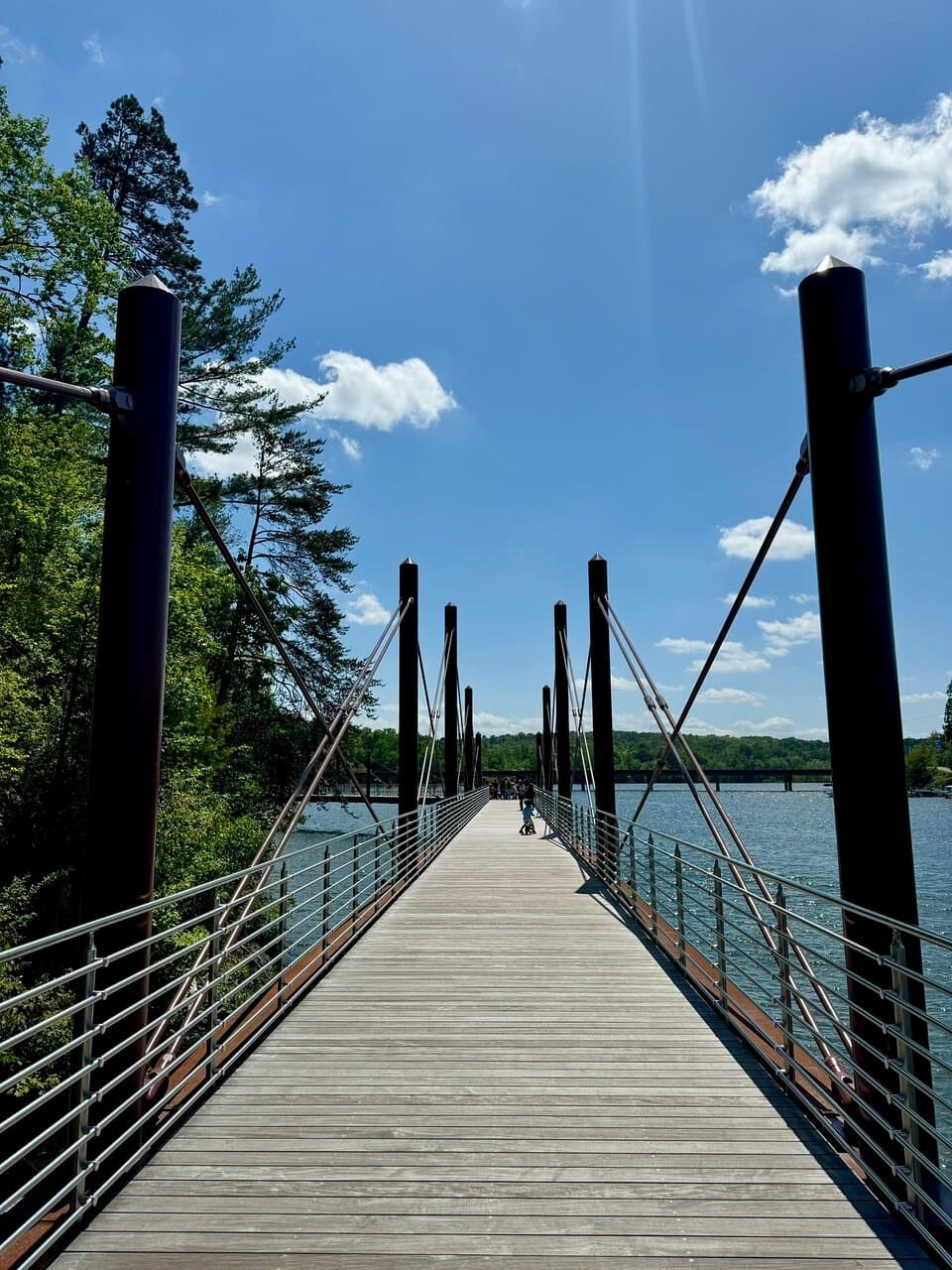 Hickory Riverwalk on a beautiful sunny day