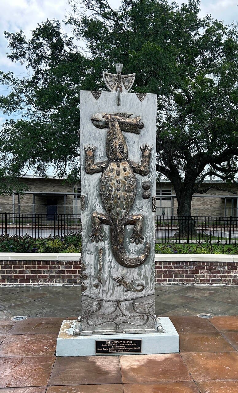 Sculpture at Africatown Heritage House