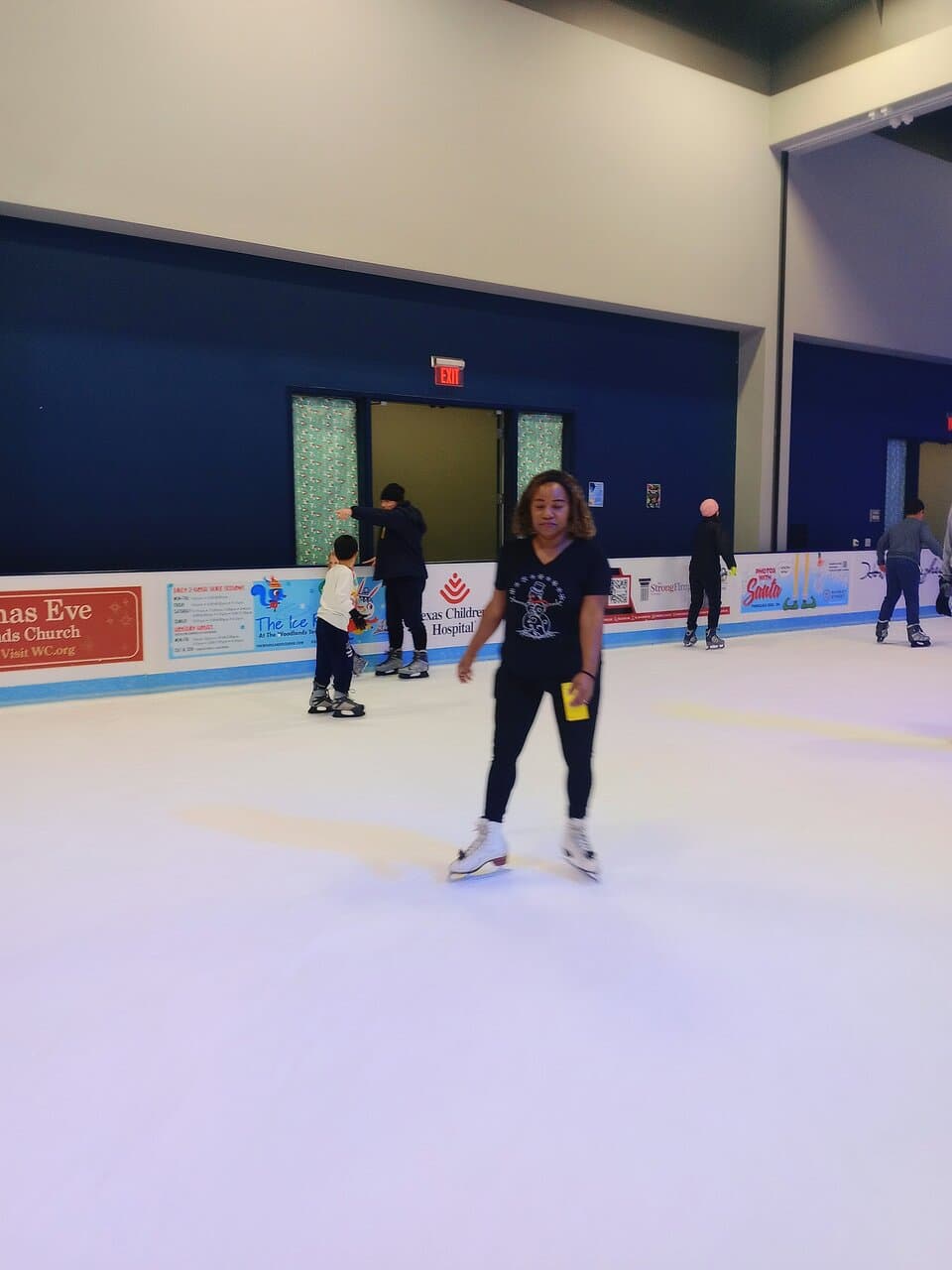 Me on the ice at the ice center.