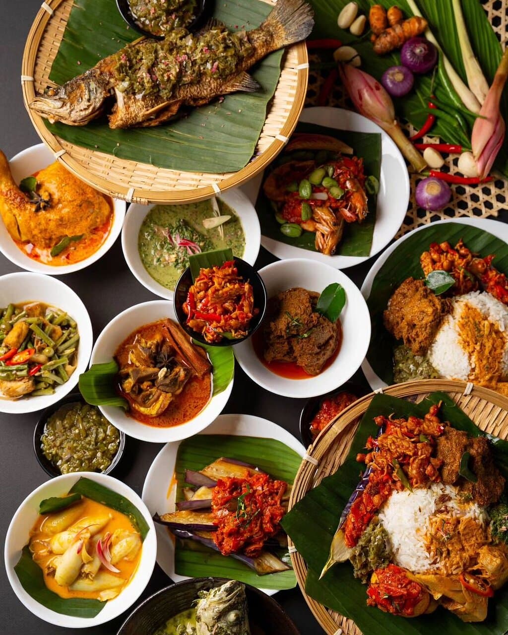The various of Padangnese food
