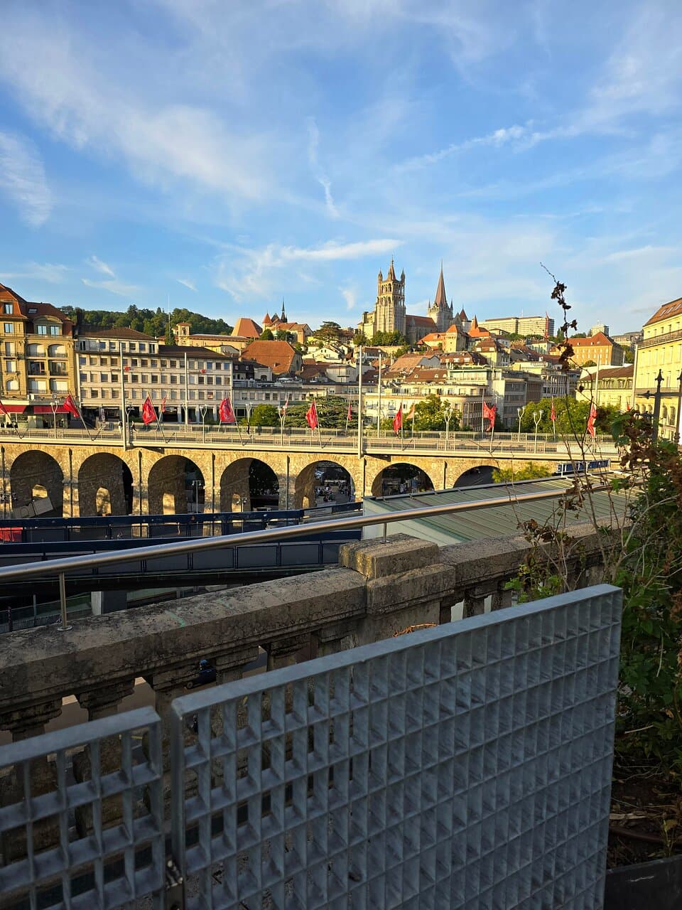 View from one of the hights of  superb Lausanne ! 