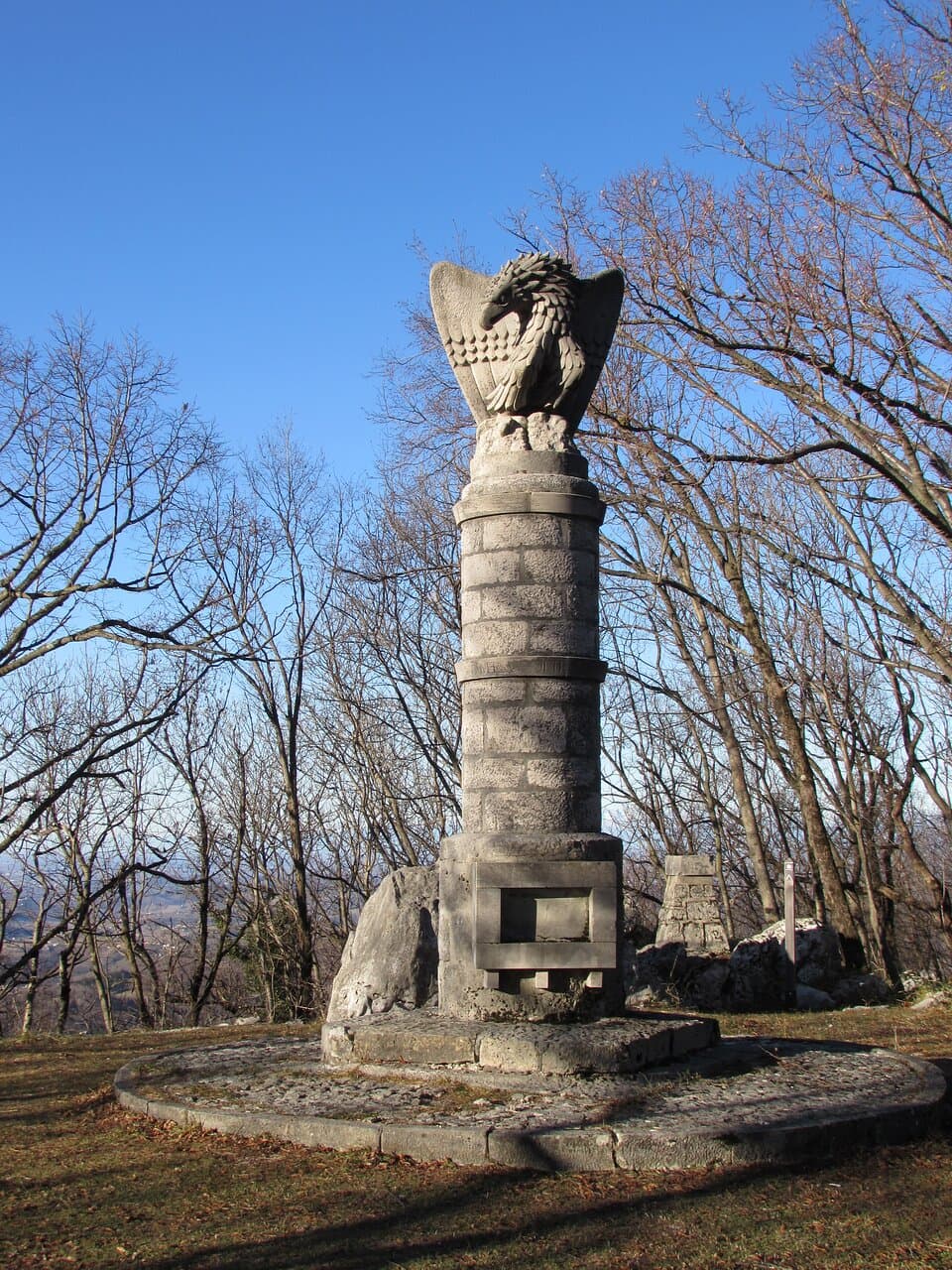 Monument to three Italian Alpini battalions