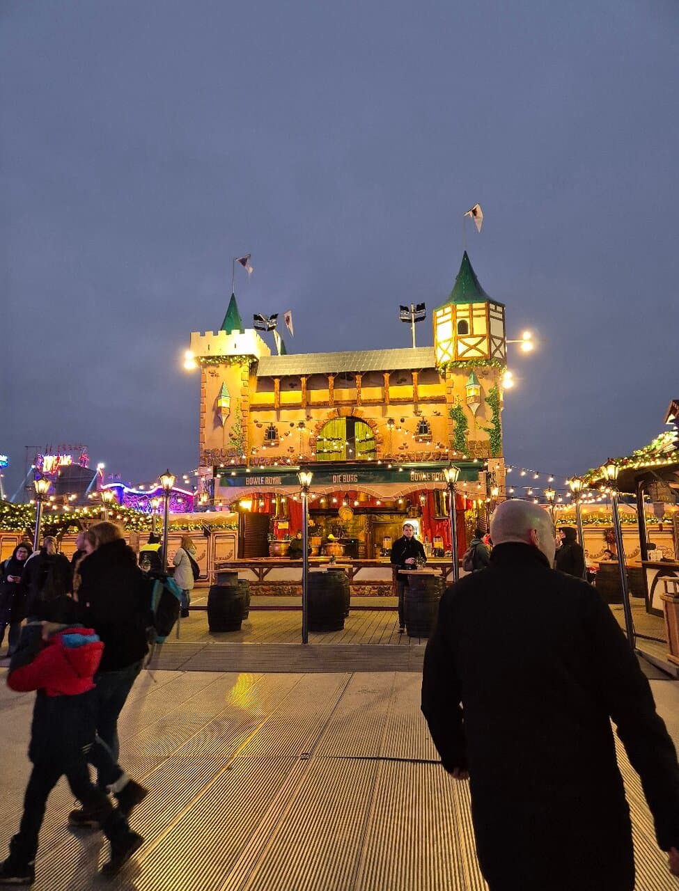 Christmas market in Lichtenberg district of Berlin.