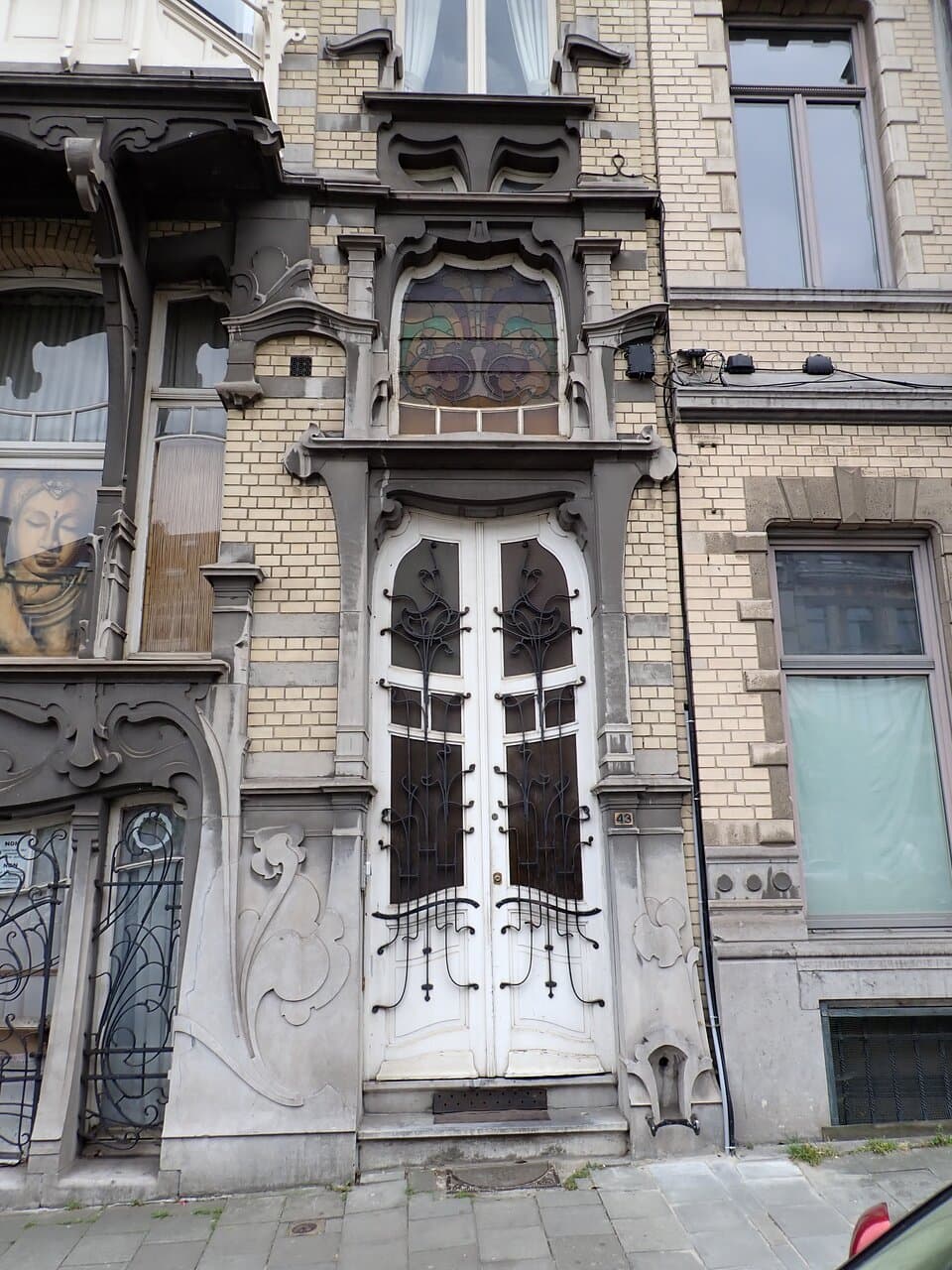 Schaerbeek, Avenue Louis Bertrand 43 ('Maison Verhaeghe', architect Gustave Strauven, 1906)  