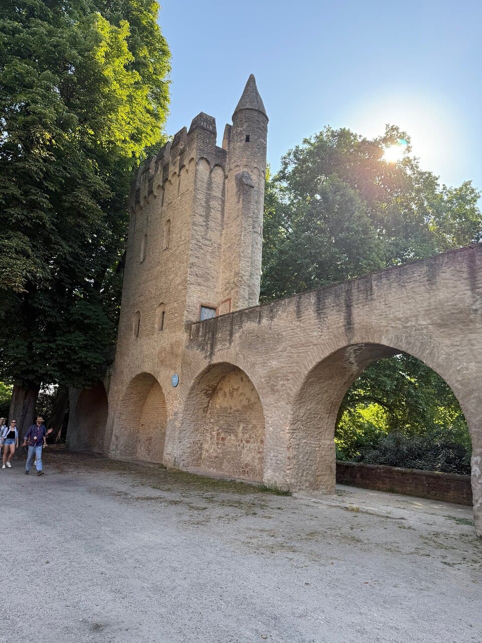 The Heidenturmchen (Old City Wall) in the park