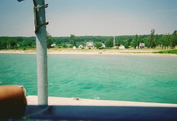 A view if the North Island as we offloaded passengers to North before continuing to South.
