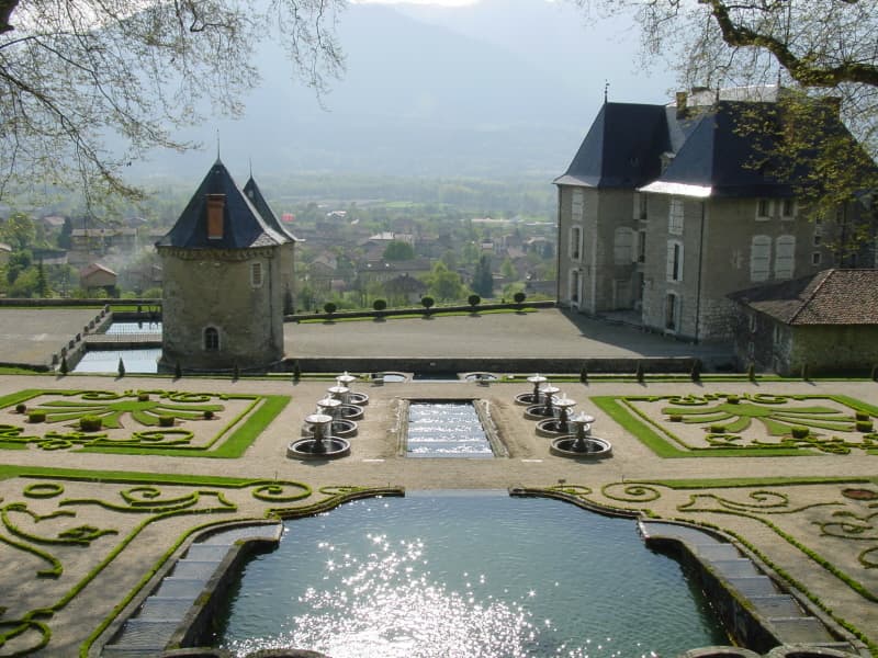 Vue principale sur les jardins