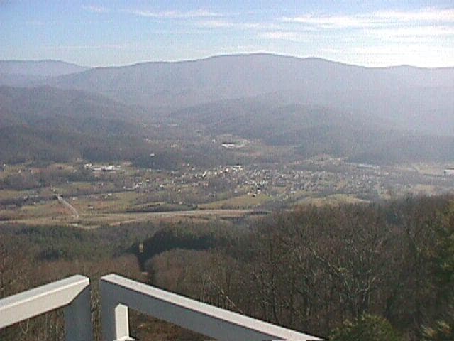 Pinnacle Fire Tower, view of Unicoi, TN
