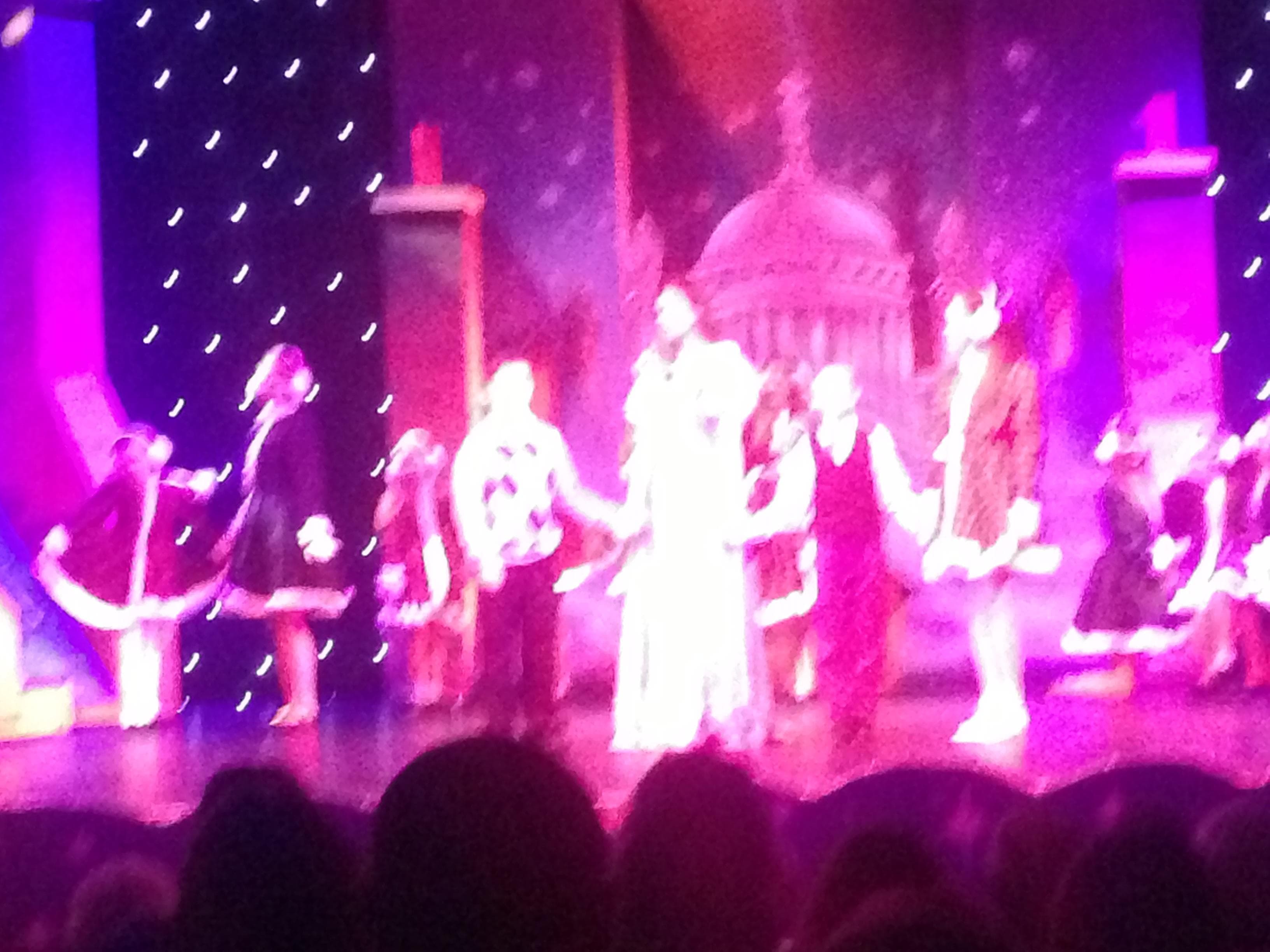 My son on stage with Darren Day the boy on left
