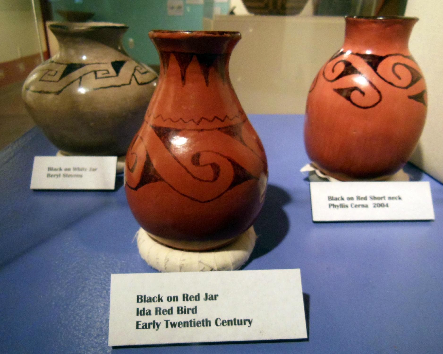                   Pottery on display
                