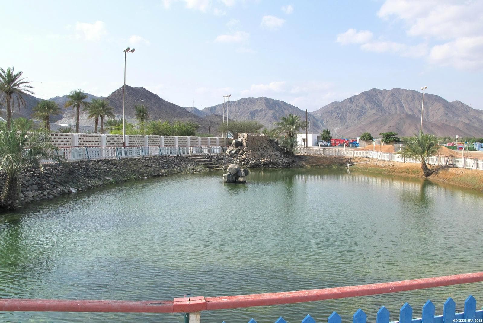                   Spring is inside lake
                