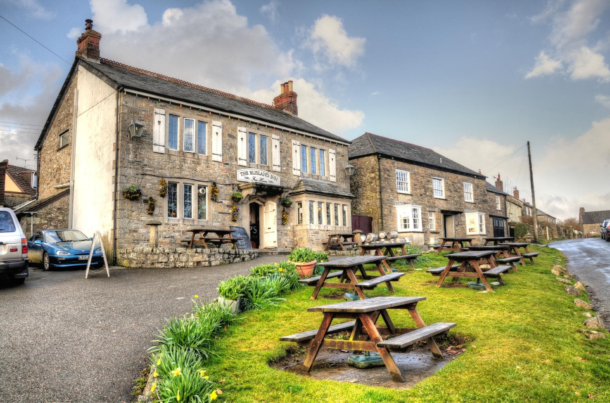 Village green and a pub