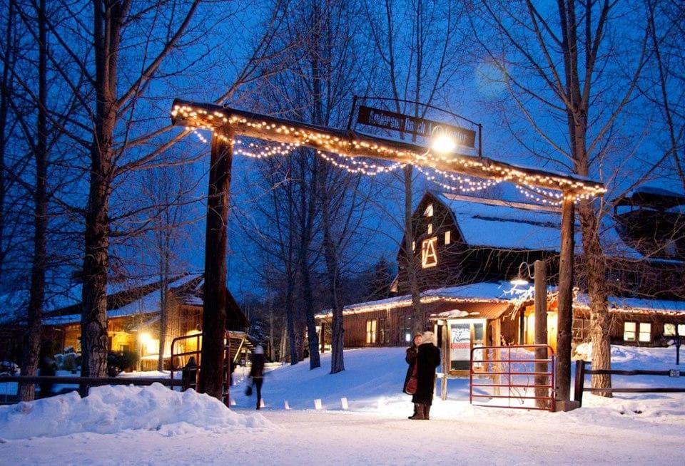 Anderson Ranch Arts Center on a snowy night