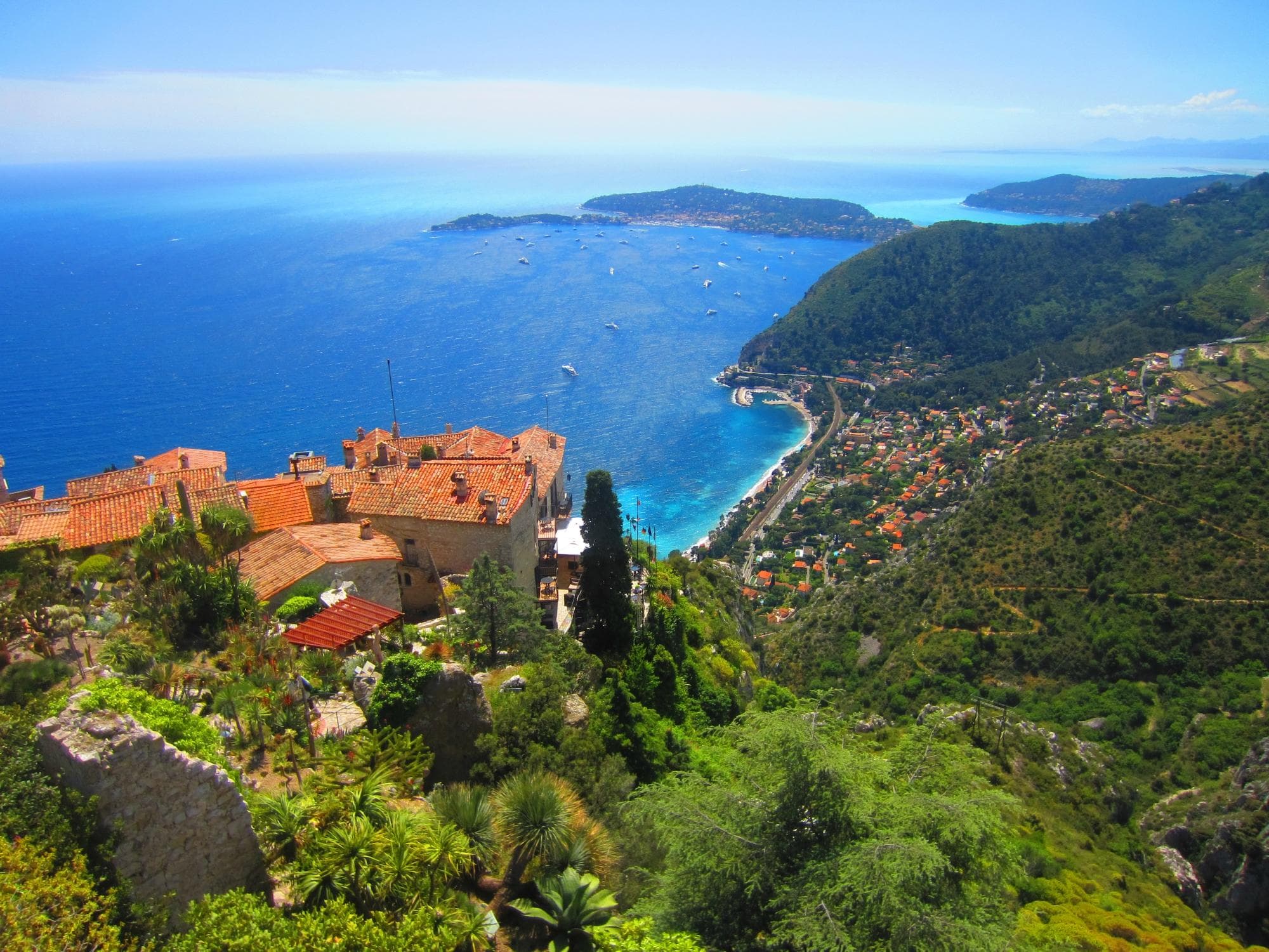 The view from the Jardin Exotique d'Eze at the top of Eze Village