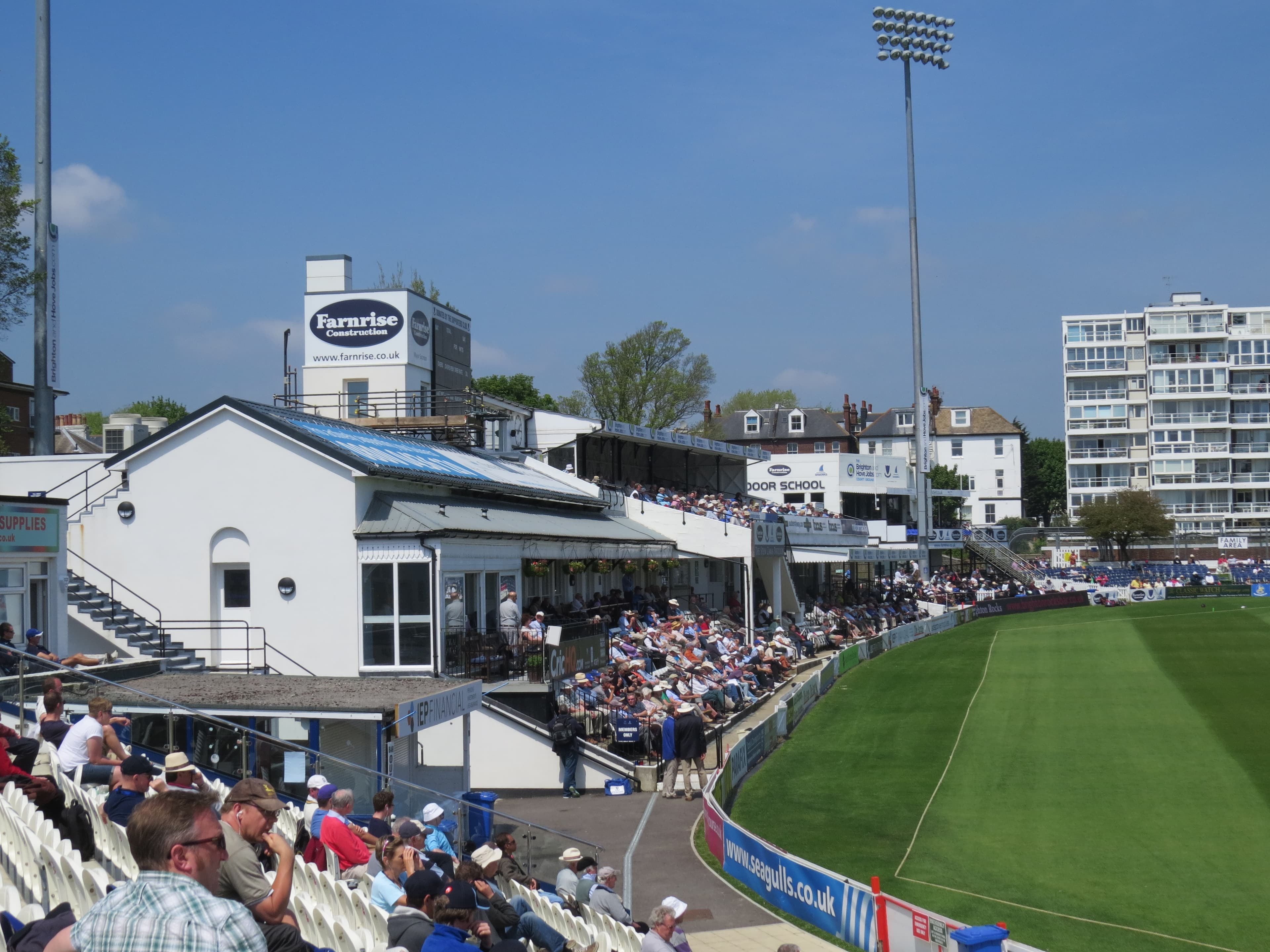 View towards pavilion