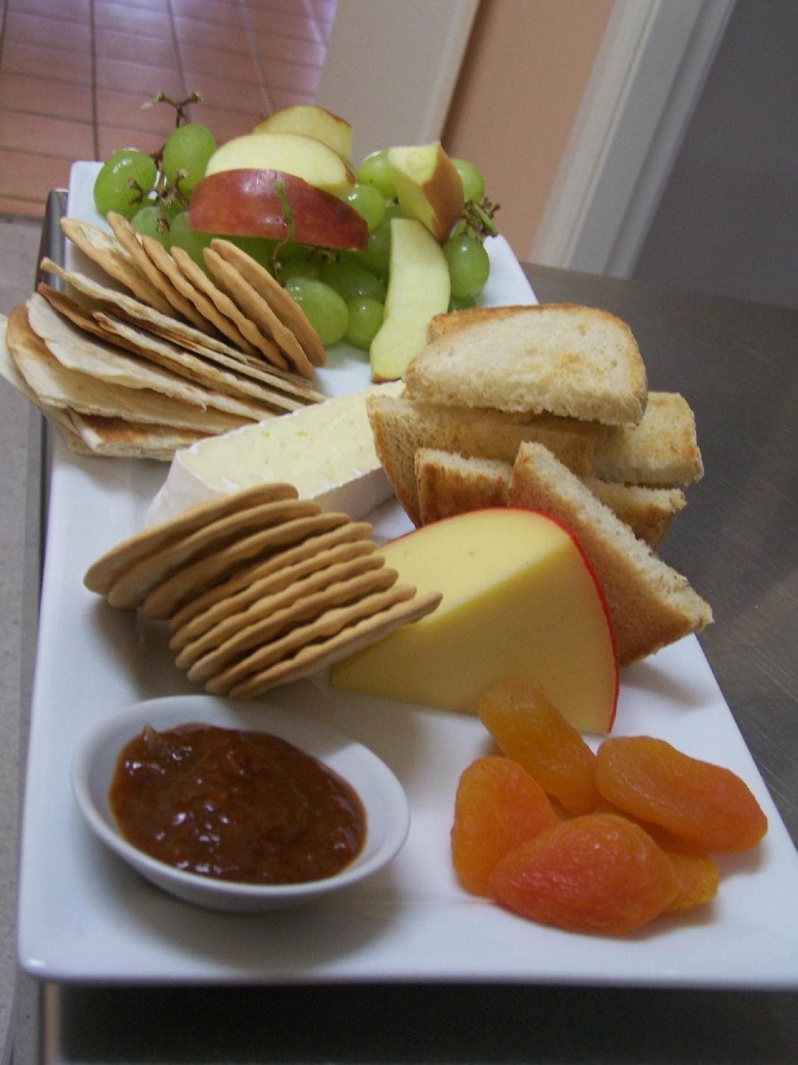 Red Earth Cheese and fruit platter with local produce