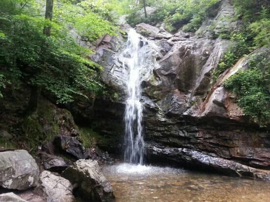 Green Trail waterfall