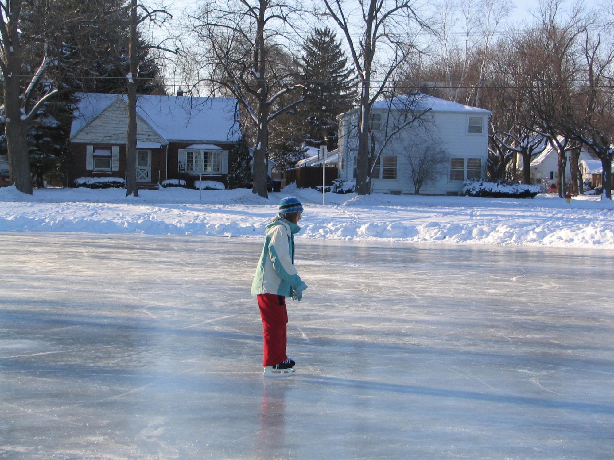 Iceskating in Erb Park