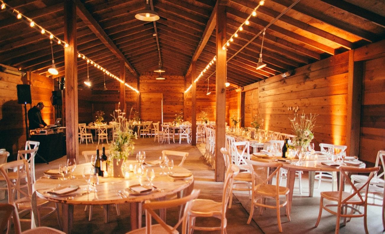 Event inside the barn