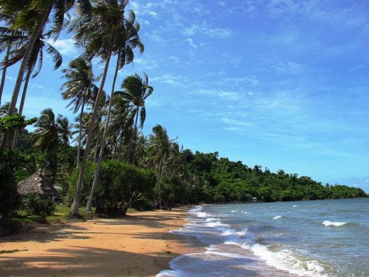 Here we go the beach