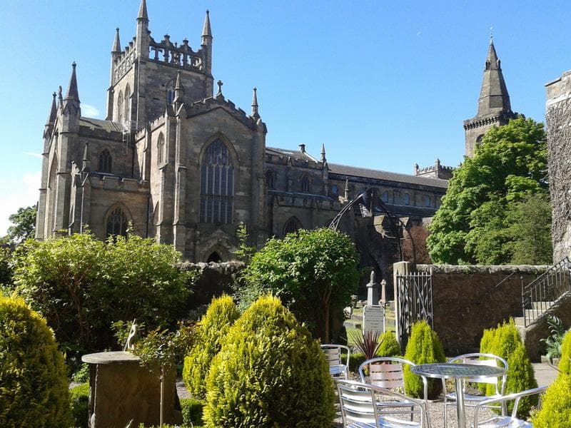 Dunfermline Abbey from Abbots House Tearoom