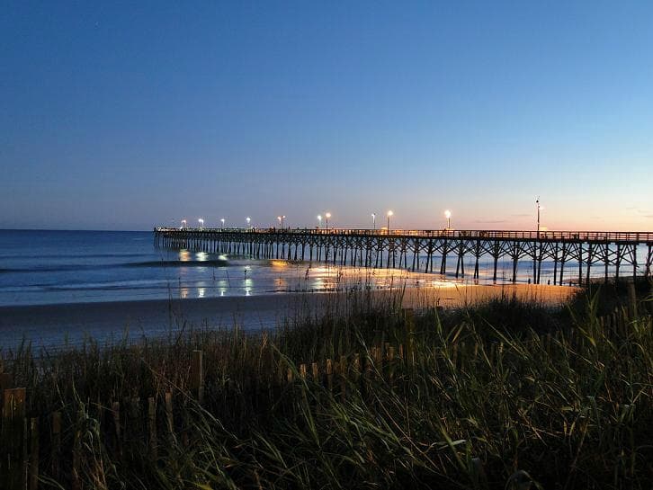 pier at night