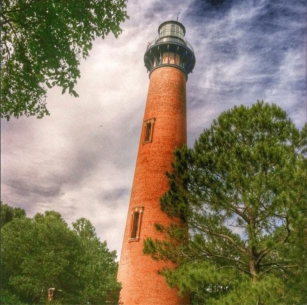 The Currituck Beach Lighthouse from the grounds