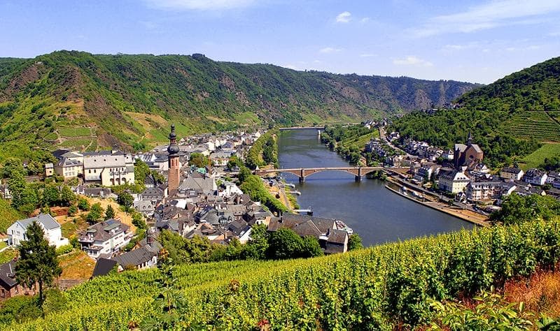 View of Cochem from its castle