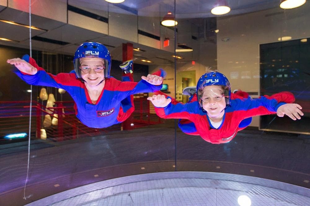 Young flyers showing off their moves