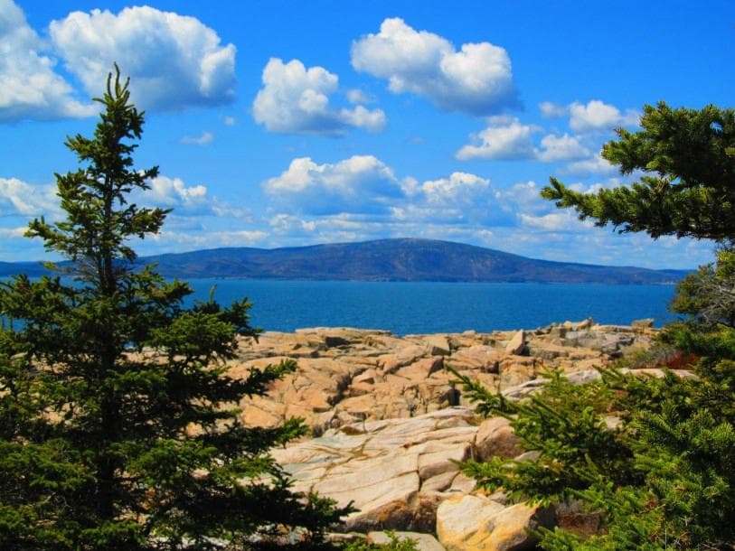 View of Mt Desert from Schoodic Point