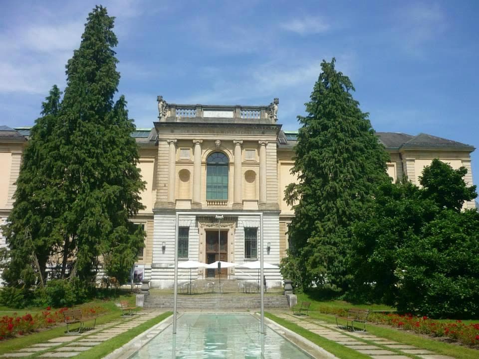 A entrada do museu