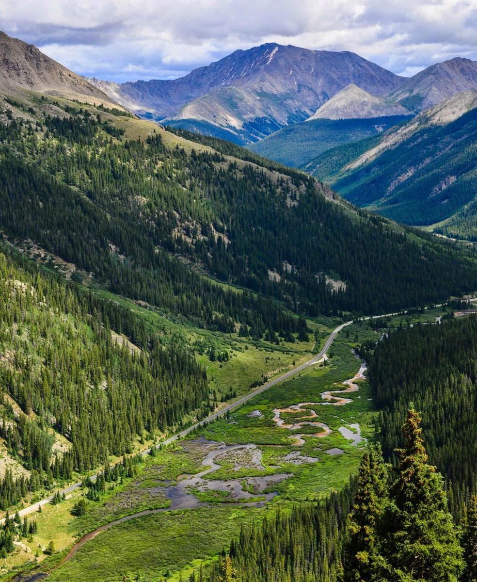 View from Independence Pass looking east
